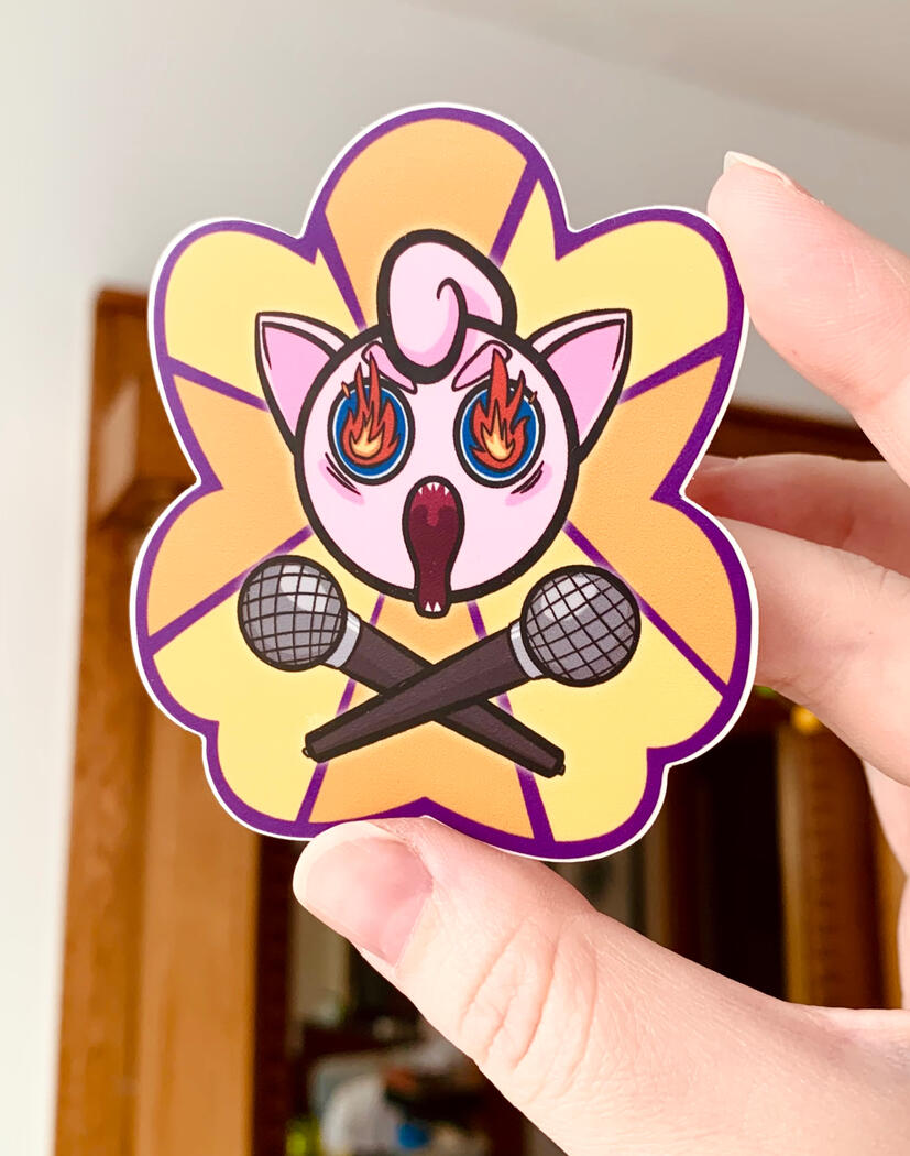 Screamo-Puff: vinyl stickers available