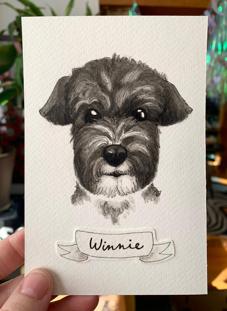 Watercolor Pet Portrait Commission