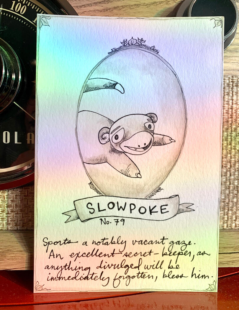 Victorian Pokemon cards: Slowpoke